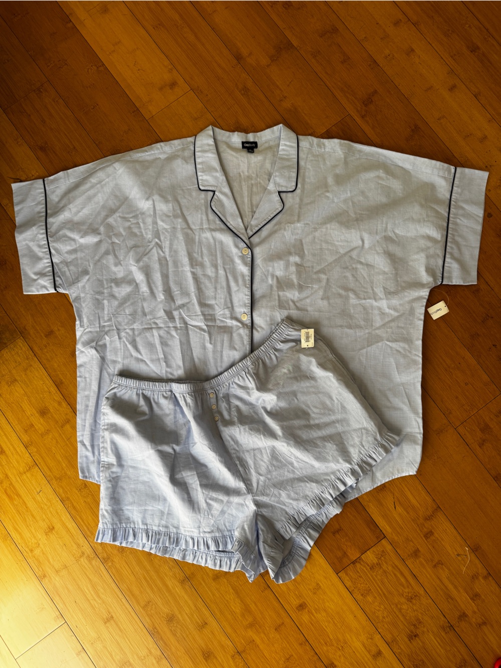 GAP oversized blue 100% cotton pajama set